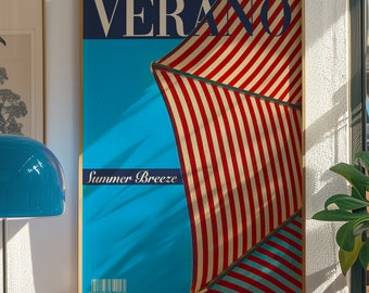 Verano Summer Print: 70s Retro Wall Art (Digital Download)
