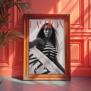 70s Vogue Magazine Poster: Surfing Wall Art (Digital Download)