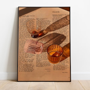 70s Newspaper Print, Retro Typography Poster (Digital Download)