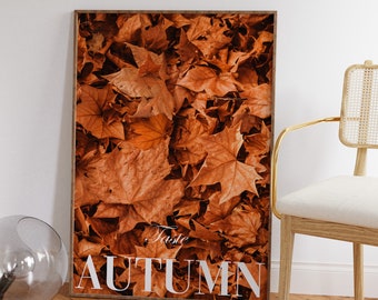 Herfstbladeren: vintage herfstmuurkunst (digitale download)