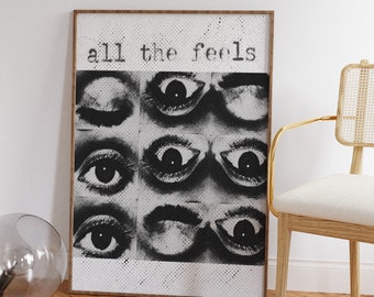 Retro Eye Chart Print: Trendy Dorm Decor (Digital Download)