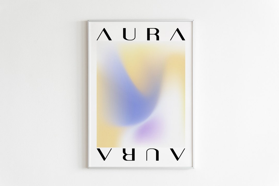 Aura Gradient Art Print: Spiritual Affirmation Poster (digital Download ...