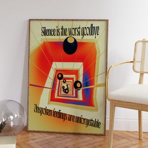 Psychedelic Aura Print: 70s Gradient Art (Digital Download)