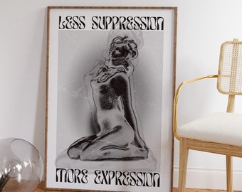 Aura Art Print: Spiritual Affirmation, Trendy Gradient Decor (Digital Download)