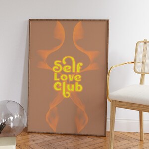 Self Love Print, Aura Poster, Gradient Wall Art, Spiritual Print, Home Decor, Positive Affirmation, Aura Energy, DIGITAL DOWNLOAD