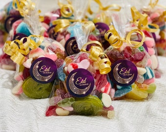 Eid mubarak / Ramadan mubarak sweet bags | eid sweet treats |  | halal sweets | personalised | eid mubarak |ramadan treats