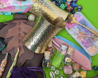 Goblin's Loot Bag - Curated LARP/RPG/DnD Trinkets, Jewelry and Stones