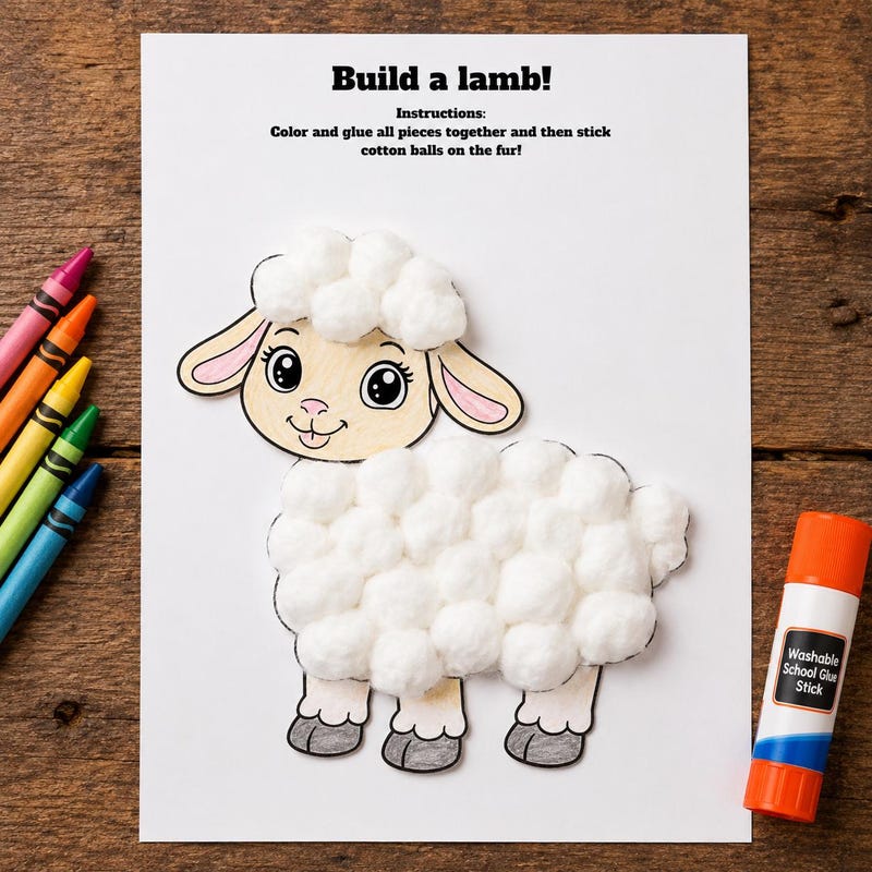 Sheep Coloring Sheets - Etsy