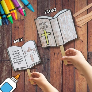 DIY Bible Verse Craft – Popsicle Stick Craft – Fun & Easy Christian Activity for Kids - Sunday School, VBS, Homeschool Christian Craft