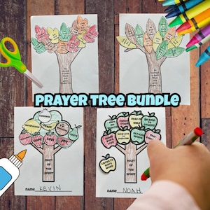 Christian Bible Craft Bundle – Printable Bible Activity with Scripture-Filled Items - Sunday School, VBS, Homeschool Christian Craft