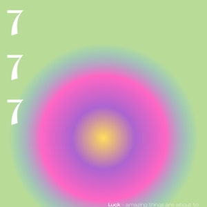 ANGEL NUMBER 777 - Gradient Digital Print Poster
