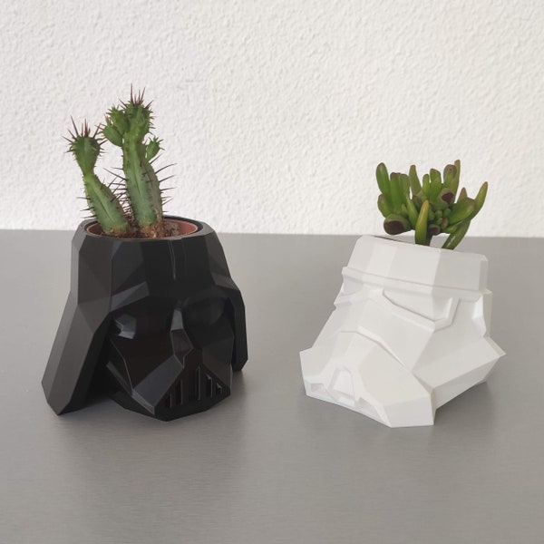 Darth Vader flower pot