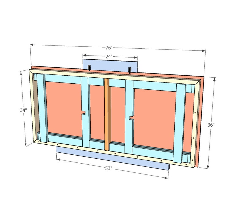 Wall-Mounted Folding Workbench & Miter Saw Station Plan Bundle image 4