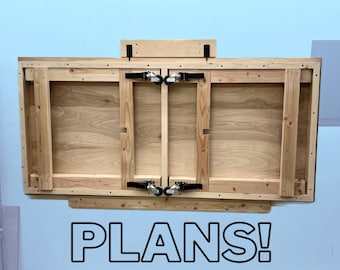 Wall-Mounted Folding Workbench Plans - Written and Video