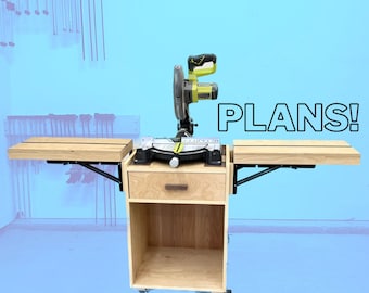 Compact Miter Saw Station Plans - Written and Video