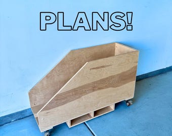 Planos para carrito de madera contrachapada Mighty - Sistema imperial y métrico