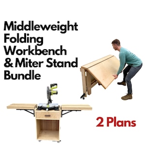 Faltende Werkbank & Kompakte Gehrungssäge Station Plan Bundle - Imperial UND metrisch