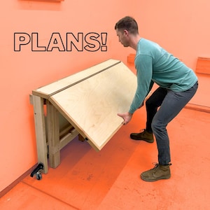 Plany składanego stołu warsztatowego 2.0 o średniej wadze – jednostki imperialne i metryczne