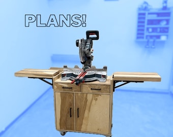 King Size Miter Saw Station Plans - Imperial AND Metric