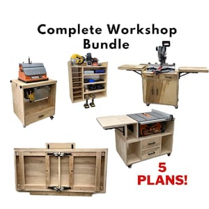 Complete Workshop Plans Bundle - 5 Written & Video Plans