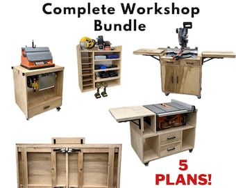 Complete Workshop Plans Bundle - 5 Written & Video Plans
