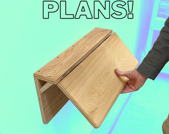 Compact Folding Desk Plans - Imperial AND Metric
