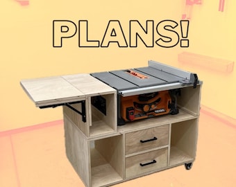 Mobile Table Saw Cart Plans - Imperial AND Metric
