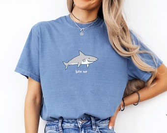 Custom Shark T Shirt Funny Pun Shark Week Tshirt Gift Gifts T-shirt Ocean Shirt Comfort Colors Tee Summer Shirt Sea Oversized Tee