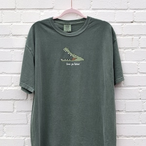 Custom Crocodile Croc T Shirt Funny Pun Alligator Tshirt Gift Gifts T-shirt Shirt Comfort Colors Tee Shirt Oversized Tee