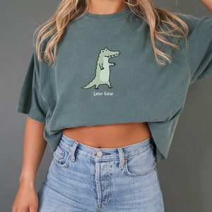 Custom Crocodile Croc T Shirt Funny Pun Alligator Tshirt Gift Gifts T-shirt Shirt Comfort Colors Tee Shirt Oversized Tee