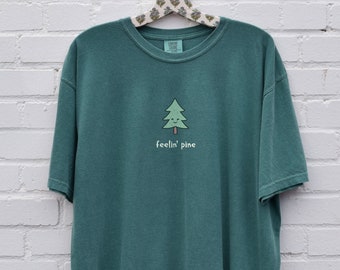 Pine Tree Shirt Forest Hiking T-Shirt Women's T-shirts Adventure T Shirt Camping Wanderlust Outdoors Tee Comfort Colors Nature Lover Gift