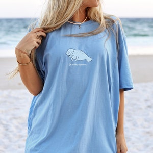 Manatee T Shirt Ocean Beach Tshirt Beach Bum T-shirt Ocean Shirt Marine Animal Comfort Colors Tee Summer Shirt Oversized Tee