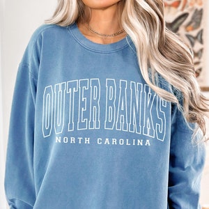 Outer Banks Crewneck Sweatshirt Outerbanks Show Sweatshirt Pogue Life Independent Trading Oversized Pigment Dyed Sweatshirt