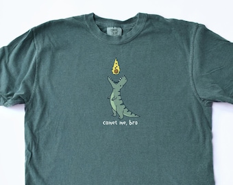 Linda camisa de dinosaurio Dino camiseta Dinosaur Lover Gift Funny Tee Camiseta de mujer T-rex Comet Extinction Dinosaur Gifts Comfort Colors