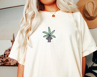 Palm Tree Shirt Beach Tee Beach Bum Tshirt Summer T-Shirt Vacation T-shirt Oversized Comfort Colors Tee Ocean Tshirt