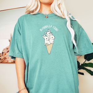 Bunny Rabbit Easter Shirt Cute Funny Bunny T Shirt for Her Gift for Bunny Lover for Birthday Tshirt Oversized Comfort Colors Tshirt