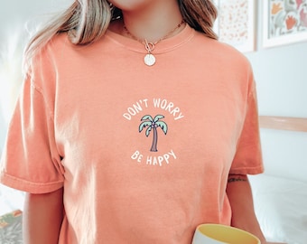 Palme Shirt Strand T-Shirt Strand Bum Tshirt Sommer T-Shirt Urlaub T-Shirt Übergroße Komfort Farben T-Shirt Ozean Tshirt