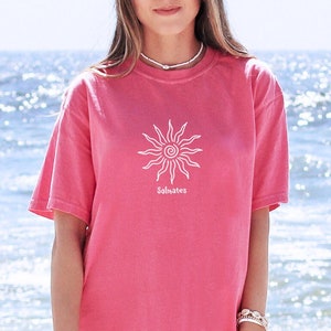 Sun T Shirt Solmates Sunkissed Tee Summer Ocean Beach Oversized Sunshine Trendy Tshirt Comfort Colors Beachy T-shirt