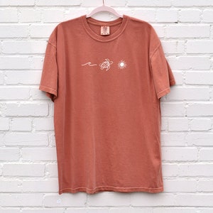 Turtle Ocean Sun T Shirt Beach Tshirt Beach Bum T-shirt Ocean Shirt ...