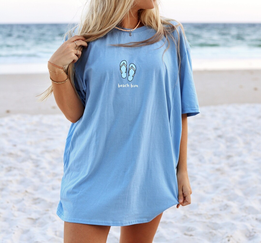 Beach Bum Tshirt Summer Shirt Flip Flops Tee Vacation T-shirt - Etsy