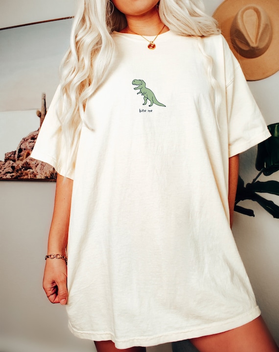 Dinosaur Shirt Dino Tshirt Dinosaur Lover Gift Funny Tee Women's Men's T Shirt T-rex Trex Graphic Tee Oversized Comfort Colors
