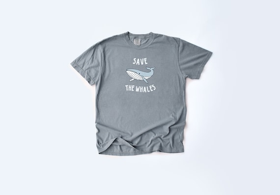 Save the Whales T Shirt Whale Tshirt Gift Gifts T-shirt Ocean - Etsy
