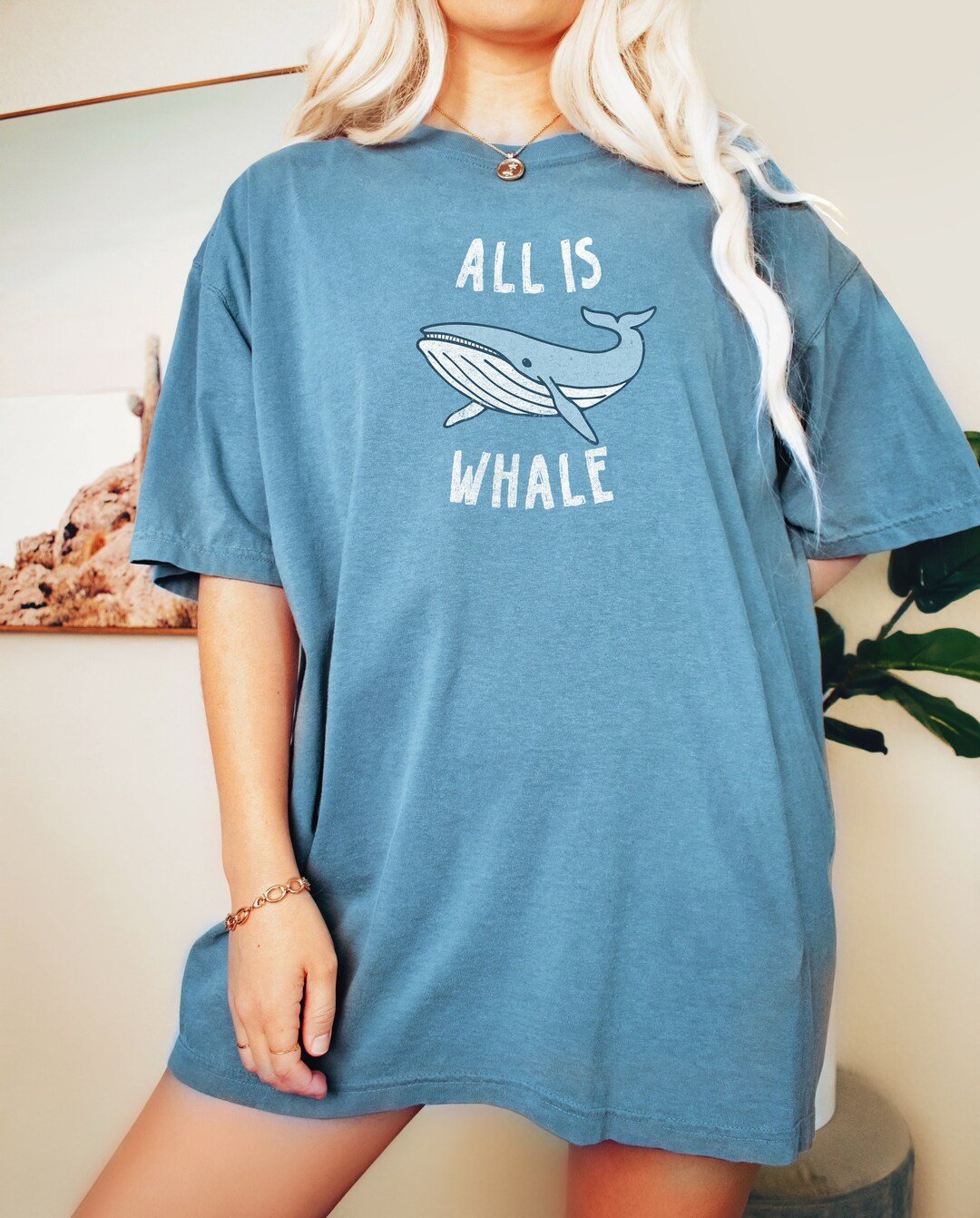 Whale Tshirt Funny Whale Gifts All is Whale T-shirt Ocean - Etsy