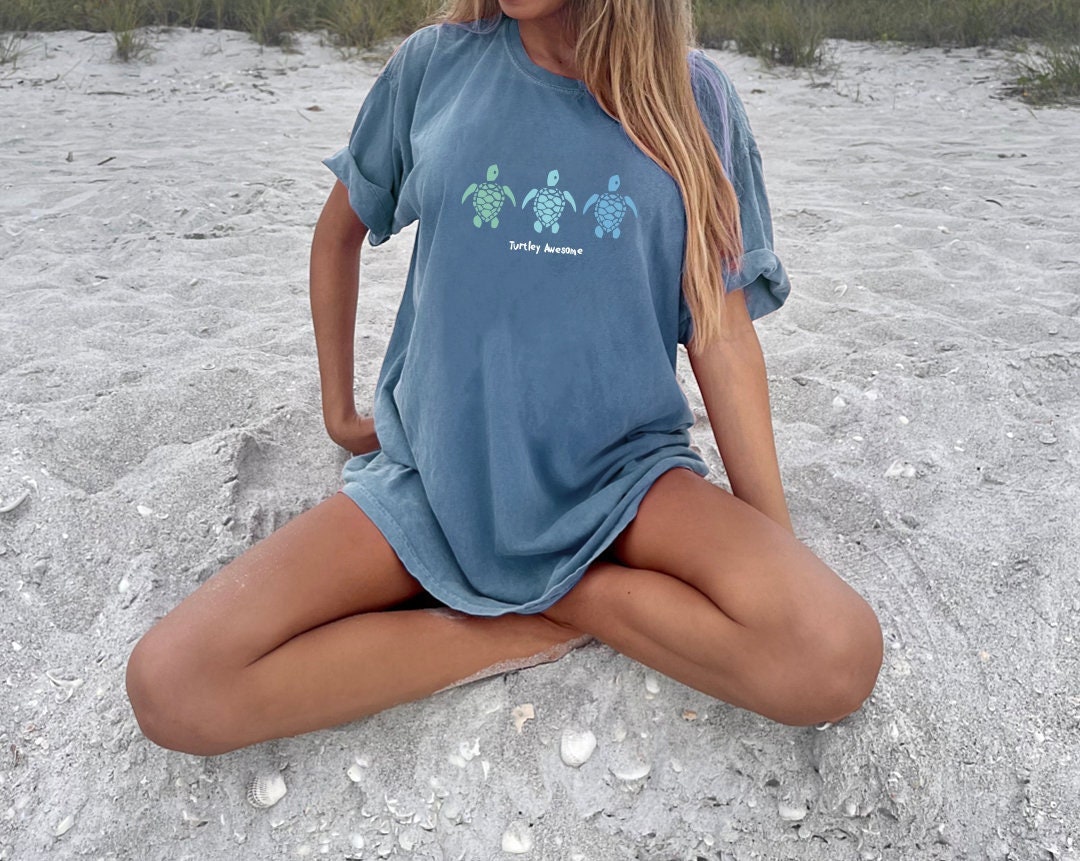 Turtle Ocean Sun T Shirt Beach Tshirt Beach Bum T Shirt Ocean Shirt