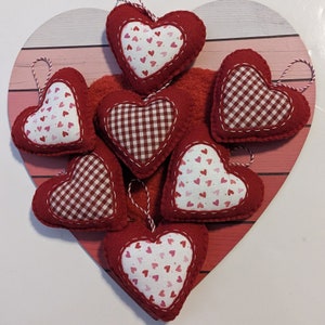 Felt Heart Ornaments, Valentine’s Day Hearts, Valentine&#39;s day Decorations, Mother&#39;s Day Gift