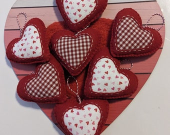 Felt Heart Ornaments, Valentine’s Day Hearts, Valentine's day Decorations, Mother's Day Gift