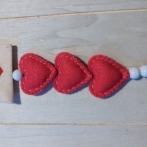 Felt Heart Heart with Envelope Ornaments, Valentine’s Day Hearts, Valentine&#39;s day Decorations, Mother&#39;s Day Gift