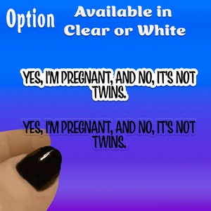 I'm Pregnant I Am Pregnant 50 Sticker Pack Text Stickers Sticker Sheet ...