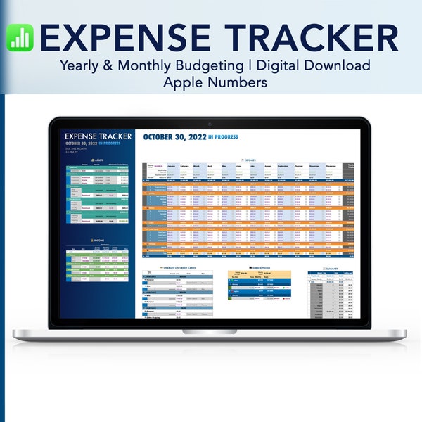 Income and Expense Tracker Numbers Etsy