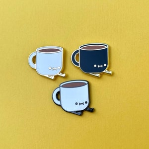 Coffee Cup Boi Enamel Pin